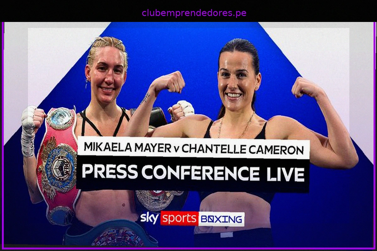 Conferencia de prensa de Mayer vs Cameron previa a la pelea por el título mundial